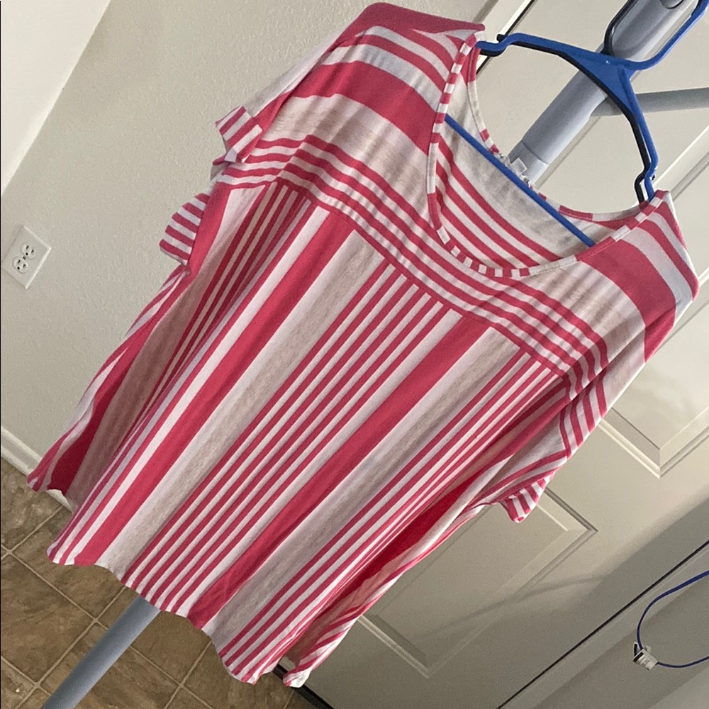 Pink and White shirt